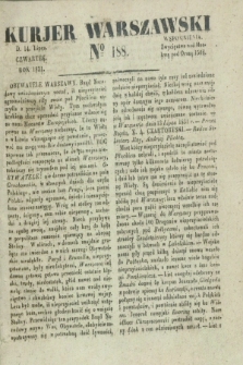 Kurjer Warszawski. 1831, № 188 (14 lipca)