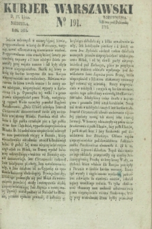 Kurjer Warszawski. 1831, № 191 (17 lipca)