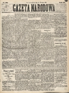 Gazeta Narodowa. 1881, nr 215