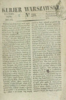 Kurjer Warszawski. 1831, № 210 (5 sierpnia)