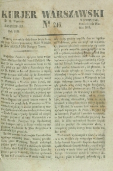 Kurjer Warszawski. 1831, № 246 (12 września)