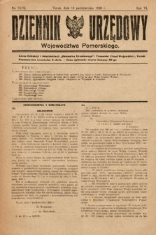 Dziennik Urzędowy Województwa Pomorskiego. 1926, nr 31/32