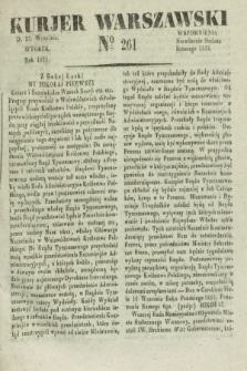 Kurjer Warszawski. 1831, № 261 (27 września)