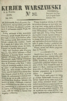 Kurjer Warszawski. 1831, № 262 (28 września)