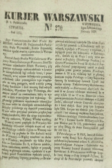Kurjer Warszawski. 1831, № 270 (6 października)
