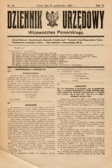 Dziennik Urzędowy Województwa Pomorskiego. 1926, nr 34