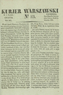 Kurjer Warszawski. 1831, № 325 (1 grudnia)