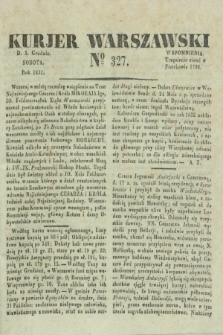 Kurjer Warszawski. 1831, № 327 (3 grudnia)