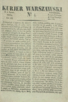 Kurjer Warszawski. 1832, № 4 (4 stycznia)