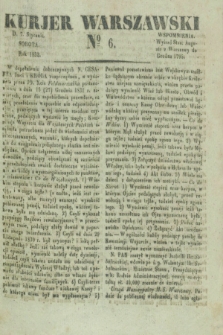 Kurjer Warszawski. 1832, № 6 (7 stycznia)