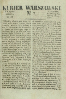 Kurjer Warszawski. 1832, № 7 (8 stycznia)