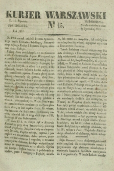 Kurjer Warszawski. 1832, № 15 (16 stycznia)