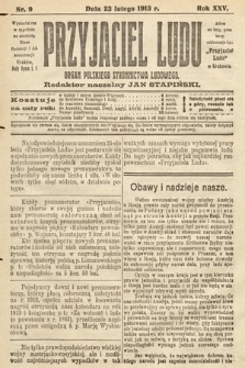 Przyjaciel Ludu : organ Polskiego Stronnictwa Ludowego. 1913 , nr 9