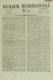 Kurjer Warszawski. 1832, № 20 (21 stycznia)