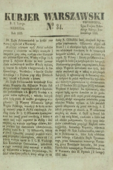 Kurjer Warszawski. 1832, № 34 (5 lutego)