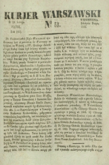 Kurjer Warszawski. 1832, № 53 (24 lutego)