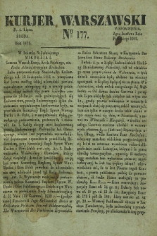 Kurjer Warszawski. 1832, № 177 (4 lipca)
