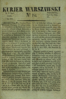 Kurjer Warszawski. 1832, № 184 (11 lipca)