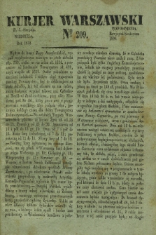 Kurjer Warszawski. 1832, № 209 (5 sierpnia)