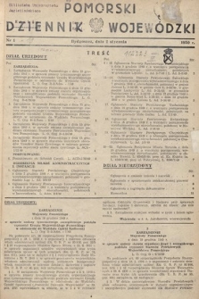 Pomorski Dziennik Wojewódzki. 1950, nr 1