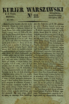 Kurjer Warszawski. 1832, № 222 (19 sierpnia)