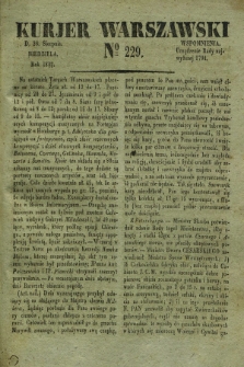 Kurjer Warszawski. 1832, № 229 (26 sierpnia)