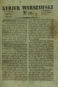 Kurjer Warszawski. 1832, № 242 (9 września)