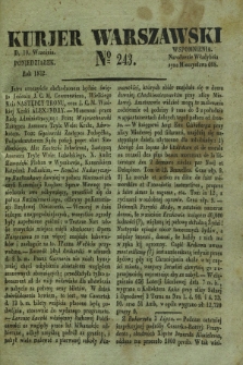 Kurjer Warszawski. 1832, № 243 (10 września)