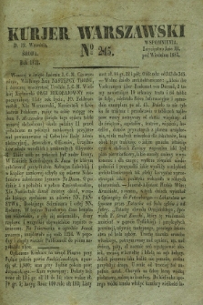 Kurjer Warszawski. 1832, № 245 (12 września)