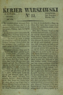 Kurjer Warszawski. 1832, № 251 (18 września)