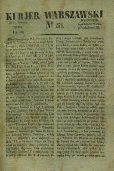 Kurjer Warszawski. 1832, № 254 (21 września)