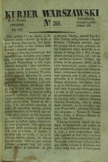 Kurjer Warszawski. 1832, № 260 (27 września)