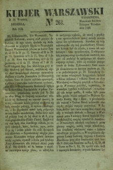 Kurjer Warszawski. 1832, № 263 (30 września)