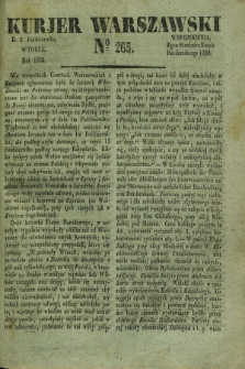 Kurjer Warszawski. 1832, № 265 (2 października)