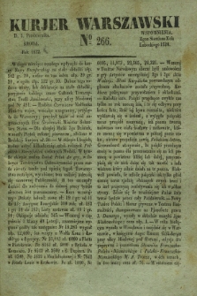 Kurjer Warszawski. 1832, № 266 (3 października)