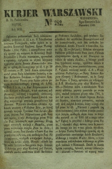 Kurjer Warszawski. 1832, № 282 (19 października)