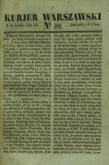 Kurjer Warszawski. 1832, № 305 (12 listopada)