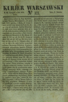 Kurjer Warszawski. 1832, № 321 (28 listopada)