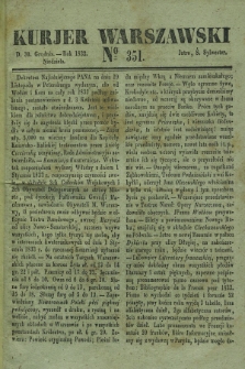 Kurjer Warszawski. 1832, № 351 (30 grudnia)