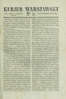 Kurjer Warszawski. 1834, № 20 (21 stycznia)