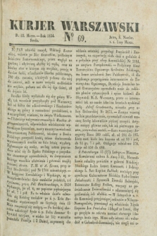 Kurjer Warszawski. 1834, № 69 (12 marca)