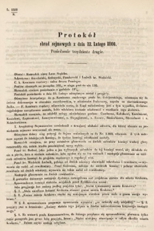 [Kadencja I, sesja III, pos. 32] Protokoły z 3. Sesyi I. Peryodu Sejmu Krajowego Królestwa Galicyi i Lodomeryi wraz z Wielkiem Księstwem Krakowskiem z roku 1865/6. Protokół 32