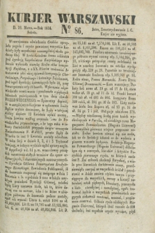 Kurjer Warszawski. 1834, № 86 (29 marca)