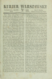 Kurjer Warszawski. 1834, № 111 (25 kwietnia)