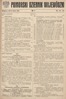 Pomorski Dziennik Wojewódzki. 1950, nr 7