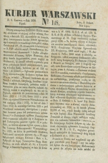 Kurjer Warszawski. 1834, № 148 (6 czerwca)