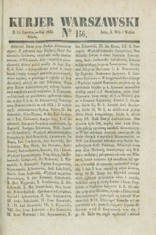 Kurjer Warszawski. 1834, № 156 (14 czerwca)