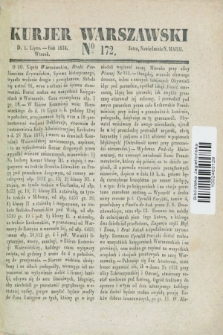 Kurjer Warszawski. 1834, № 172 (1 lipca)