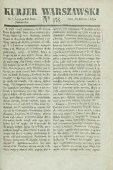 Kurjer Warszawski. 1834, № 178 (7 lipca)