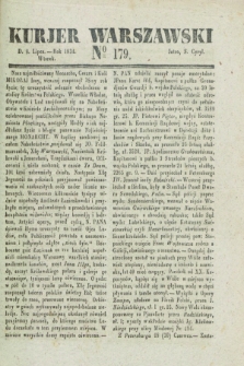 Kurjer Warszawski. 1834, № 179 (8 lipca)